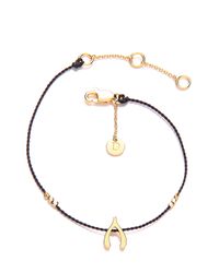 Daisy London | Metallic Daisy Good Karma Double Heart Bracelet | Lyst