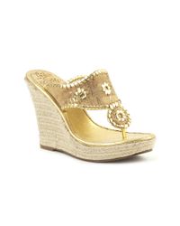 Jack Rogers | Metallic Marbella Espadrille | Lyst