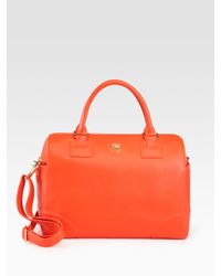 Tory Burch | Orange Robinson Satchel | Lyst