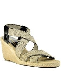 Andre Assous | Dalmira Rustico - Natural Canvas Wedge Espadrille | Lyst