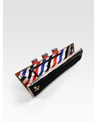 Kate Spade | Black Ship Patent Leather Clutch | Lyst