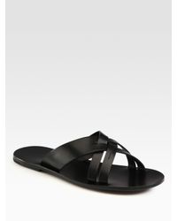 Dior Homme | Black Leather Sandal for Men | Lyst