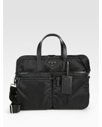 Prada | Black Nylon Weekender Bag for Men | Lyst