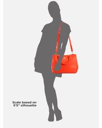 Tory Burch | Orange Robinson Double Zip Tote Bag | Lyst