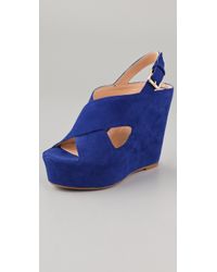 Dolce Vita | Blue Womens Julie Wedge Sandal | Lyst