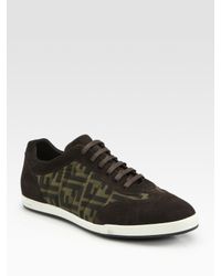 Fendi | Brown Agassi Sneaker for Men | Lyst