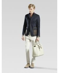 Gucci | Blue Equestrian Jacket for Men | Lyst