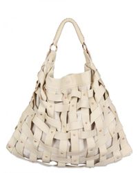 Salar | Natural Juni Woven Leather Shoulder Bag | Lyst