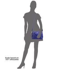 Tory Burch | Blue Robinson Saffiano Leather Mini Satchel | Lyst