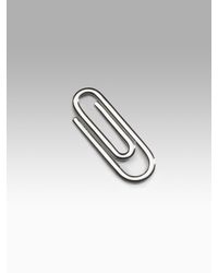 Prada | Metallic Sterling Silver Money Clip for Men | Lyst