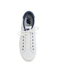J.Crew | White Perforated Leather Procourt Sneakers for Men | Lyst
