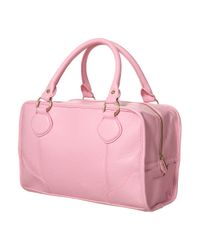 small pink holdall