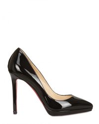 Christian Louboutin | Black 120mm Pigalle Plato Patent Pumps | Lyst