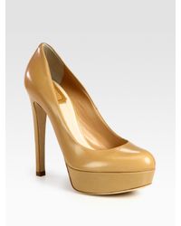 Dior | Metallic Miss Leather Platform Pumps | Lyst