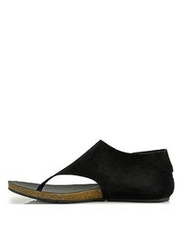 Pedro Garcia | Jackie - Black Suede Thong Sandal | Lyst