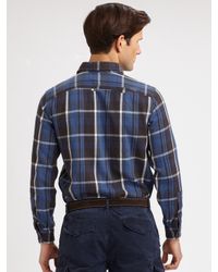 Polo Ralph Lauren | Blue Matlock Plaid Twill Workshirt for Men | Lyst