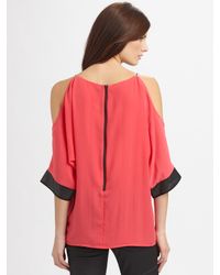 Sachin & Babi | Red Irylianna Open Shoulder Top | Lyst