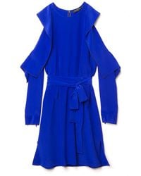 Vionnet | Blue Shoulder Cut-out Dress | Lyst