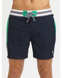 Original Penguin | Orange Volley Swim Trunks/solid for Men | Lyst