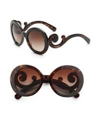 Prada | Black Baroque Sunglasses | Lyst