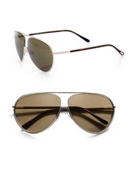Tom Ford | Metallic Floating Lens Metal Aviator Sunglasses | Lyst