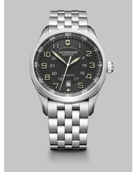 Victorinox | Metallic Airboss Automatic Bracelet Watch for Men | Lyst