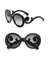 Prada | Black Baroque Sunglasses | Lyst