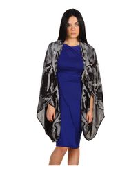 Alexander McQueen | Gray Silk Spine Cape | Lyst