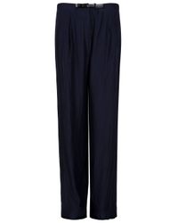 Acne Studios Blue Lempicka Wide Leg Trousers