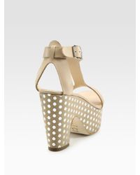 Loeffler Randall | Natural Chloe Platform Sandal | Lyst