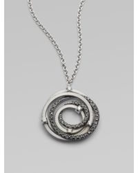 Marco Bicego | Metallic White & Black Diamond 18k White Gold Pendant Necklace | Lyst