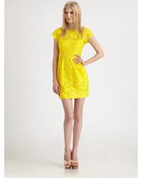 Nanette Lepore | Yellow Vamos Dress | Lyst