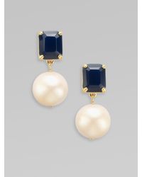 kate spade new york | Blue Faceted Drop Earrings | Lyst