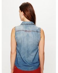 free people denim shirts