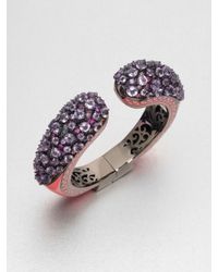 M.c.l Matthew Campbell Laurenza | Metallic Enamel Accented Semiprecious Multistone Cuff Bracelet | Lyst