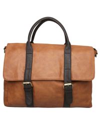 double buckle satchel bag