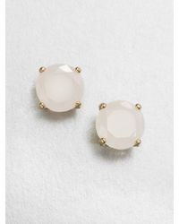kate spade new york | White Gumdrop Stud Earrings | Lyst