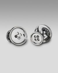 Robin Rotenier | Metallic Silver Buttons Cuff Links for Men | Lyst