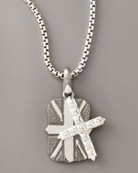 Stephen Webster | Metallic Cross Union Jack Necklace for Men | Lyst