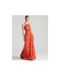 Theory | Black Flishana Printed Maxi Dress | Lyst
