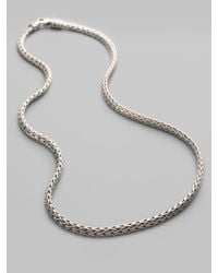 John Hardy | Metallic Classic Chain Sterling Silver Extra-small Necklace/18 | Lyst