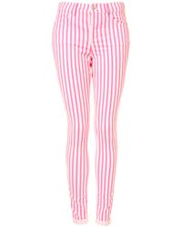 jeans with neon stripe
