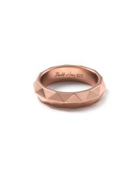 Elizabeth and James | Metallic 18k Rose Goldplated Geodesic Ring | Lyst