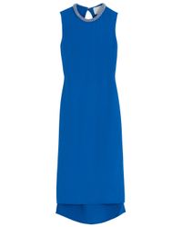 3.1 Phillip Lim | Blue Cutout Back And Beaded Neck Dress | Lyst