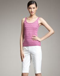 Ralph Lauren Black Label | White Cotton Margaret Shorts | Lyst