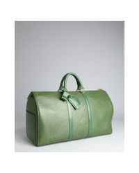 Lyst - Louis vuitton Green Epi Leather Keepall 50 Bag in Green