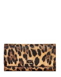 Dolce & Gabbana | Multicolor Leopard Print Pvc Wallet | Lyst