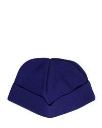 Kris Van Assche | Blue Wool Knit Sailor Beanie for Men | Lyst