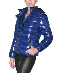 Moncler | Blue Bady Hooded Down Jacket | Lyst