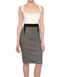Antonio Berardi | Gray Harris Tweed Wool Dress | Lyst